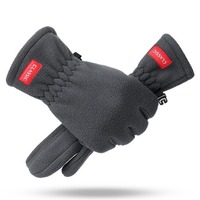 New Polar Fleece Winter Gloves Touchable Screen Full Finger Touch Screen Gloves Warm Windproof Cold Proof Gloves Gift