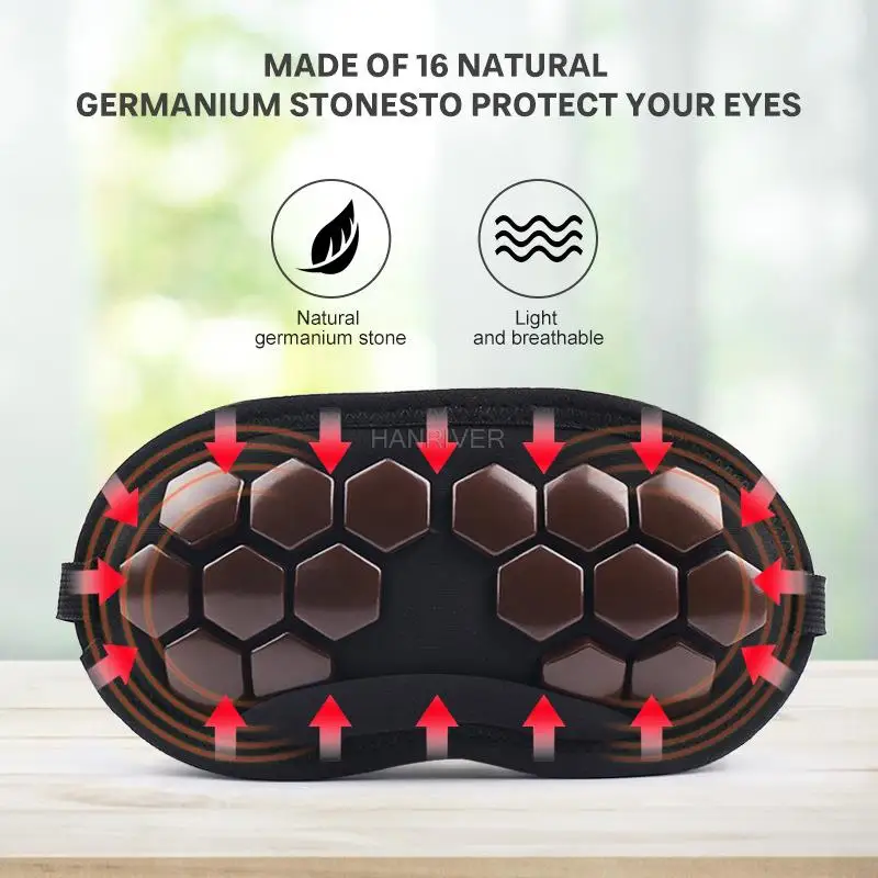 Germanium stone eye care, eye protection shading sleep patch available germanium stone eye shield men and women