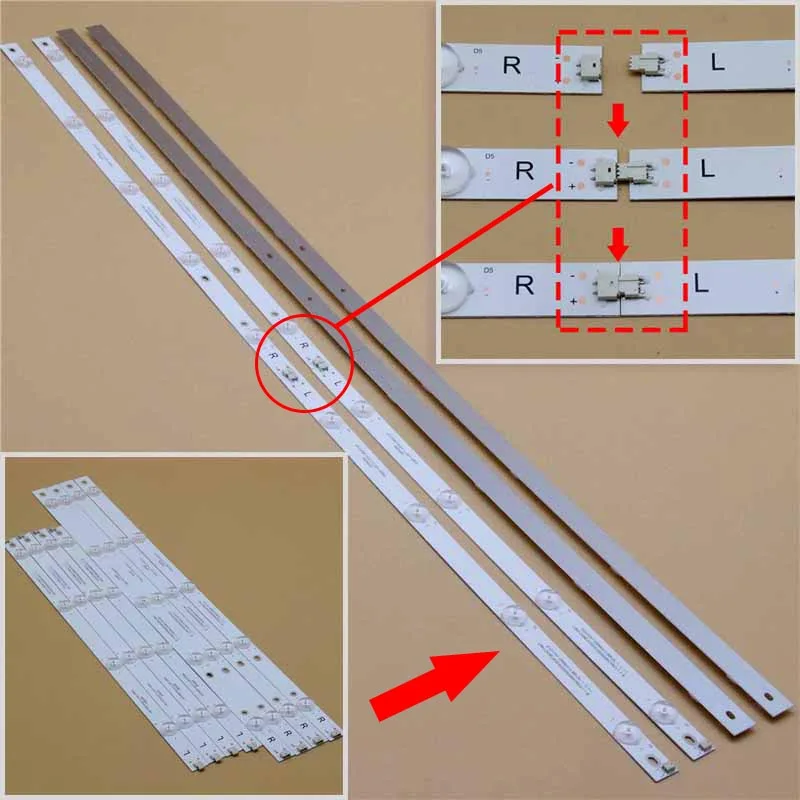 Kits LED Bands Arrays Bars For Changhong 49J1200 49E6000C 49E3000B Backligh Strips CRH-Z49E300030300904657REV1.1 B I Matrix Line