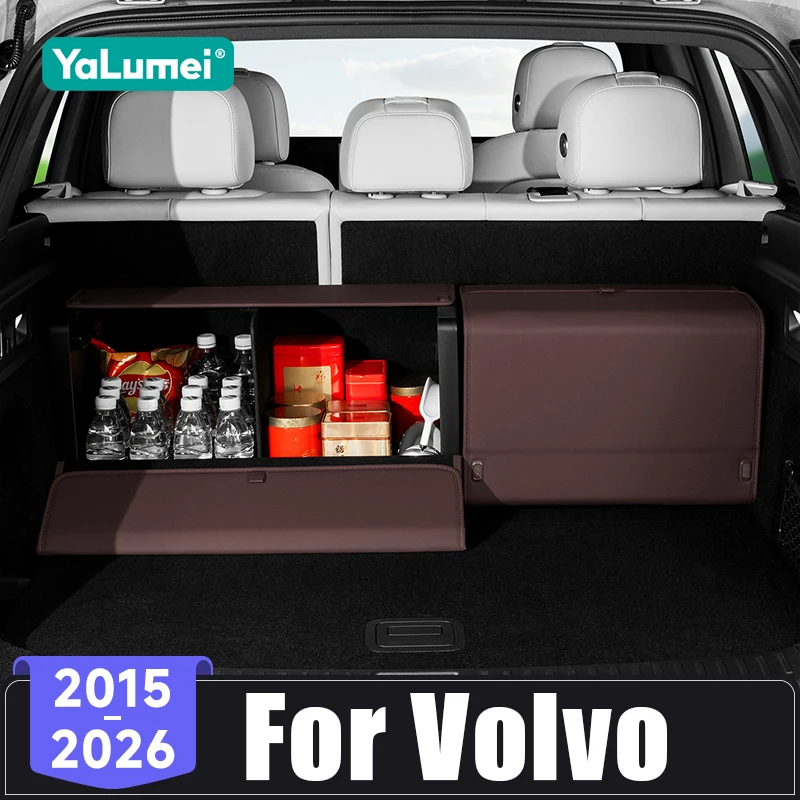 For Volvo XC60 XC70 XC90 XC40 V40 V50 V60 V70 V90 S60 S70 S80 S90 2015-2022 2023 2024 2025 2026 Car Rear Trunk Cargo Storage Box