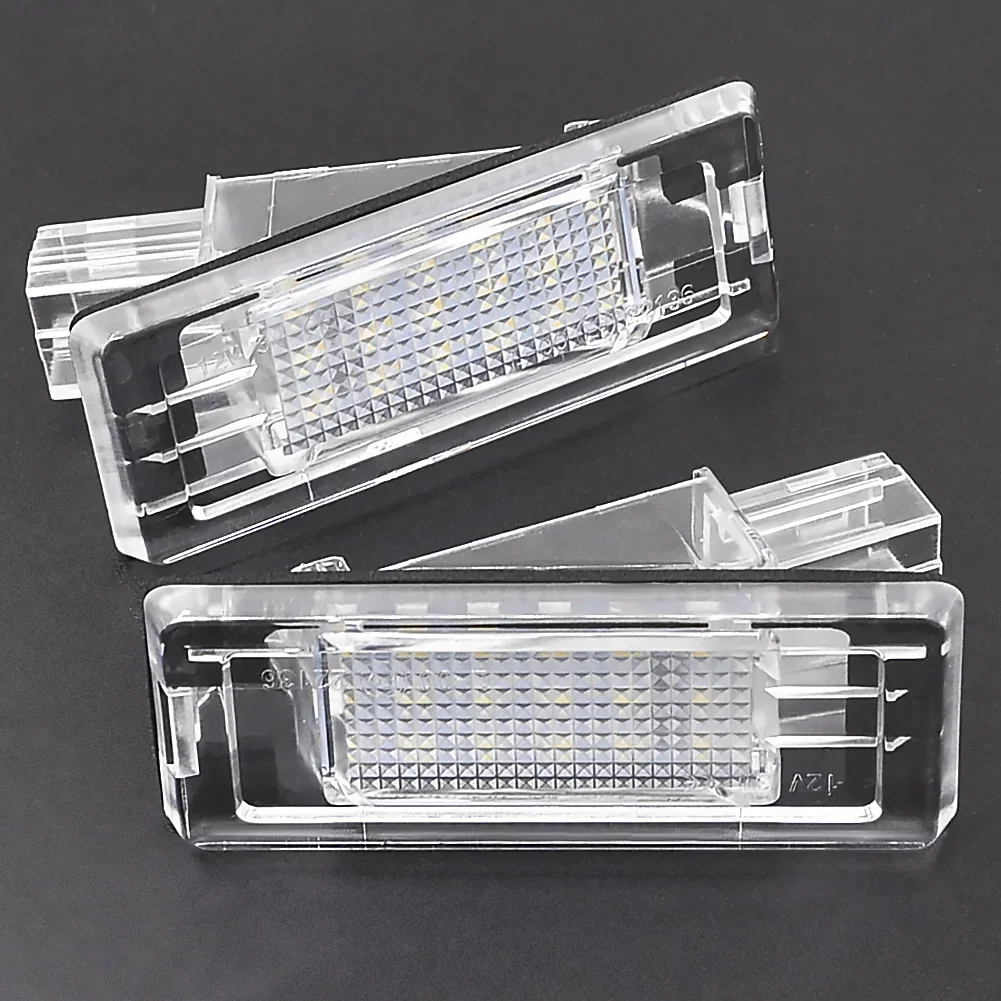 

WF-2Pcs For Renault Espace Scenic Laguna Fluence Captur Modus For Dacia Duster Lodgy Logan White LED License Number Plate Light