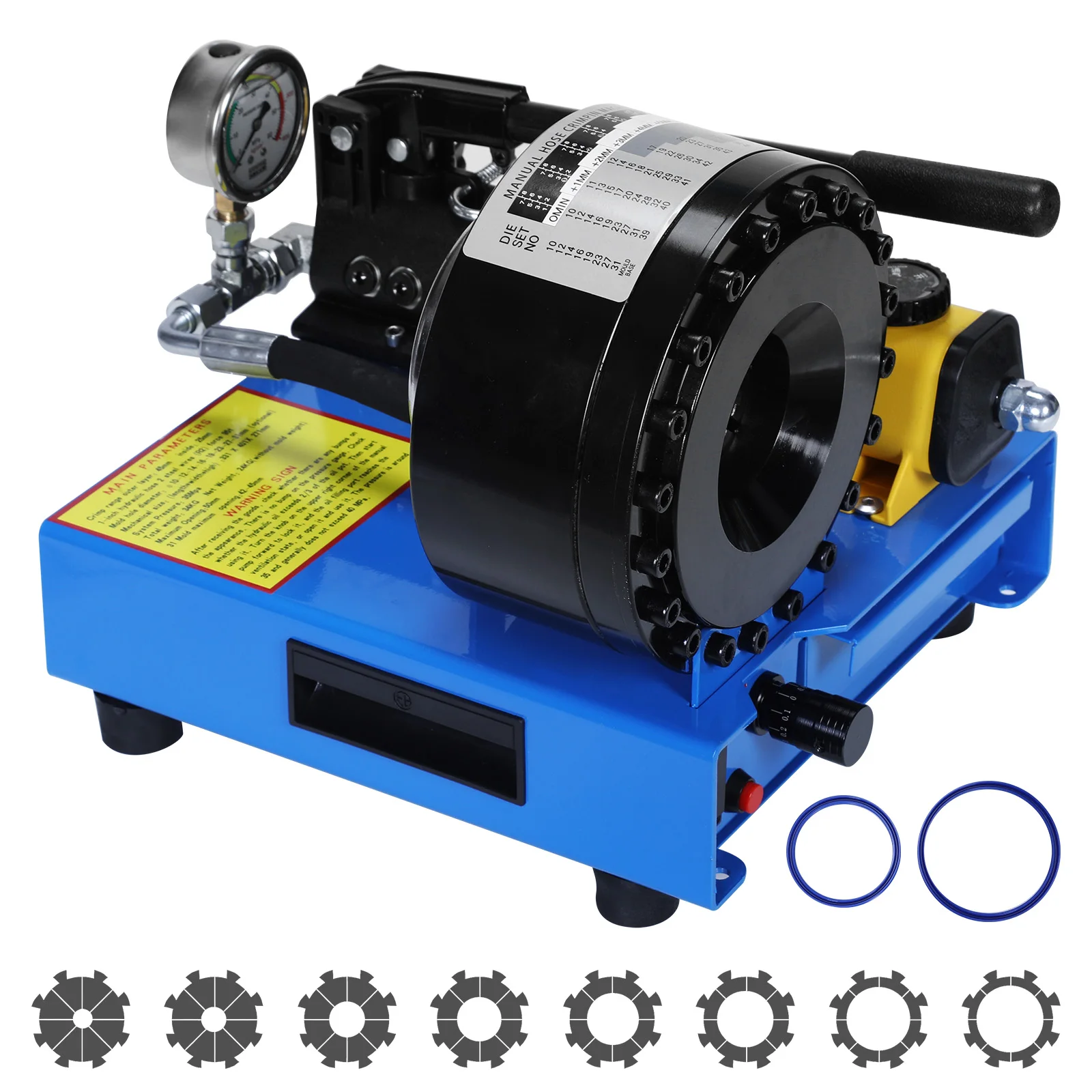 

Pipe Crimp Machine With 8 Sets Dies 0.24-1.1 Inch Crimping Range 2000KN High Pressures for Automotive Industrial