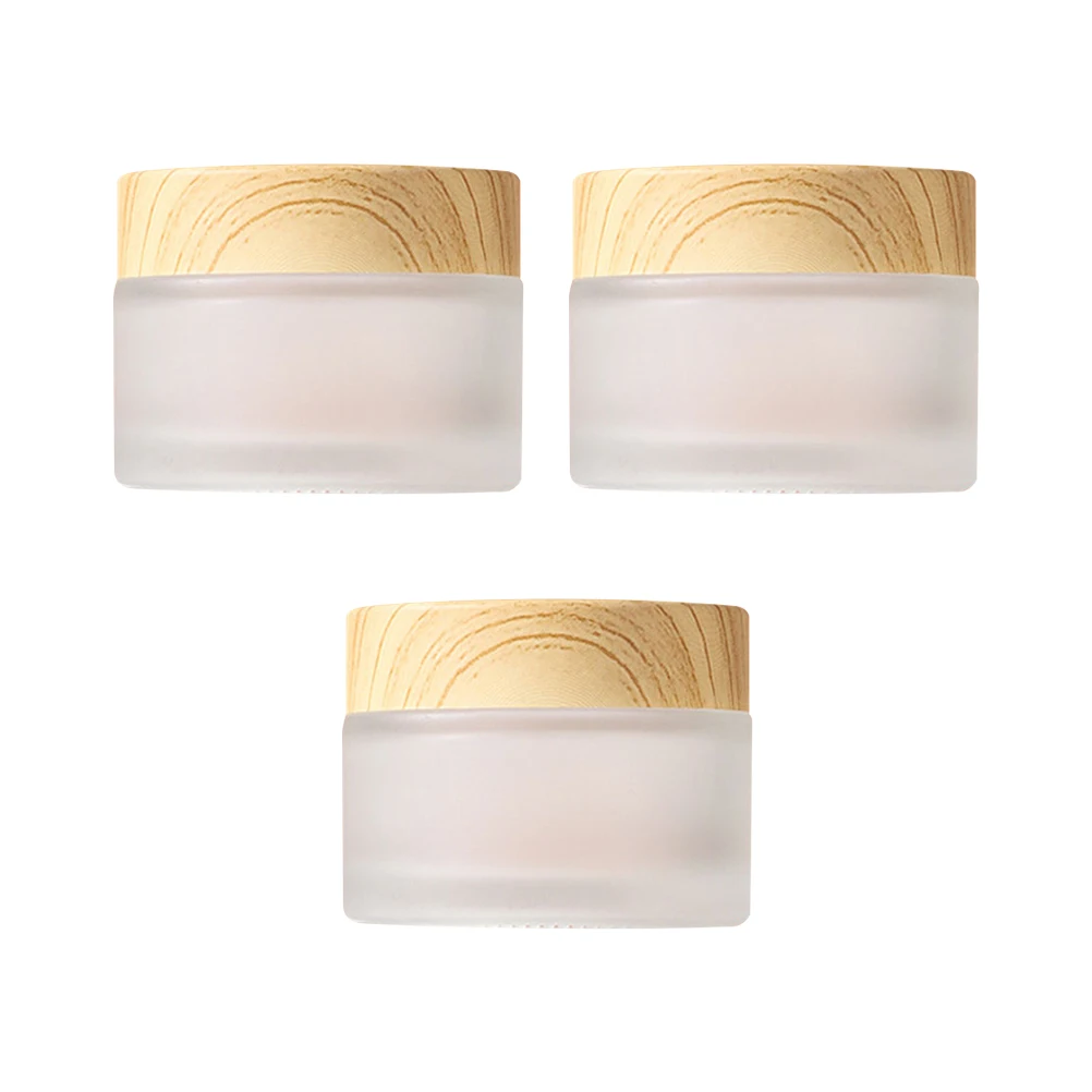 

3Pcs Empty Cream Bottles Refillable Jars Portable Travel Containers Uv Protection Fine Workmanship Cream Bottle