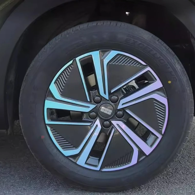 For GEELY GALAXY STARSHIP 7 EM-i Wheel Hub Sticker Decorative Sticker Car Logo Body Blackening Label Front Bar Car Accessories