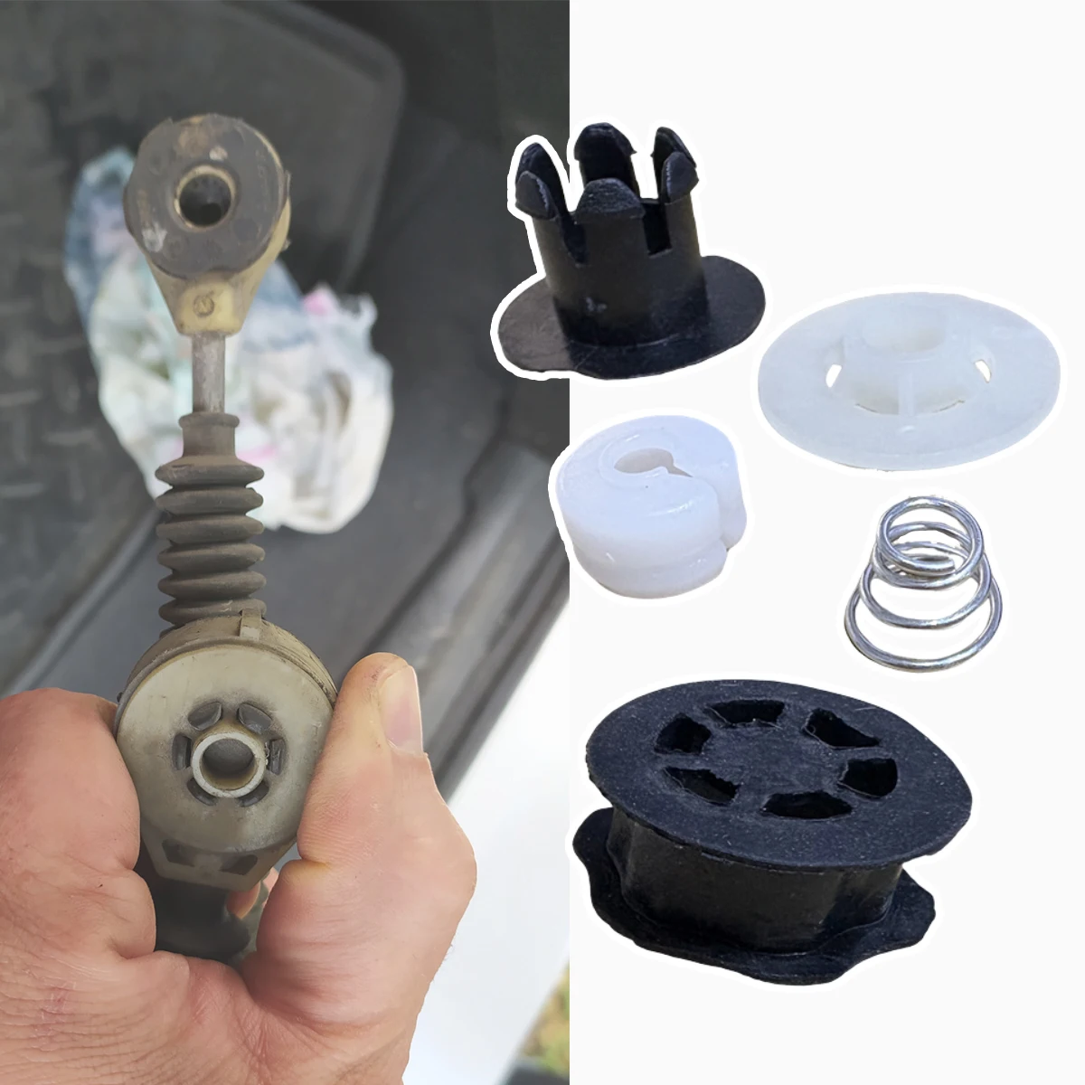 

For Renault Scenic 3 Gear Shift Bushing End Linkage Rubber Sleeve Connector Adapter Selector Buckle Grommet Clip Kit Replacement