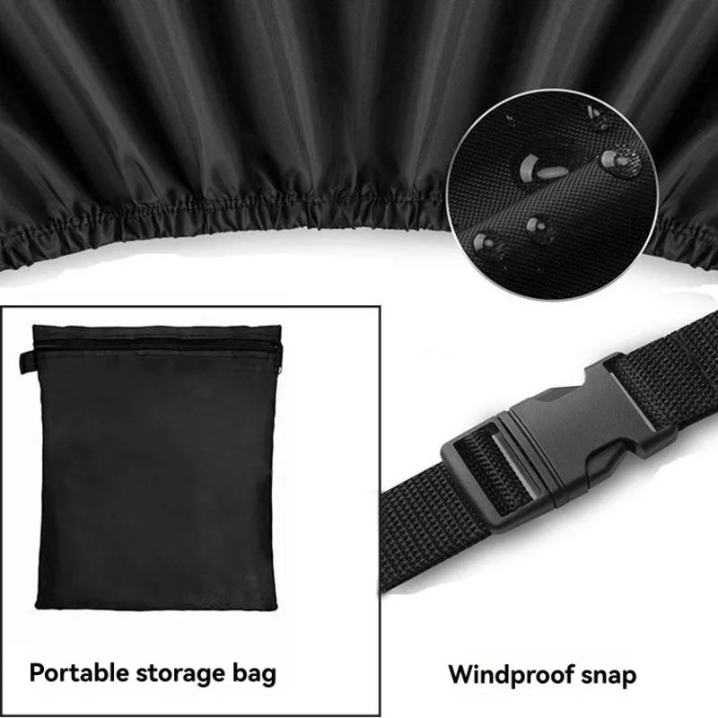 

Y42A-Universal For Winter Black Lawn Mower Cover Waterproof Tractor Cover Up To 46Inch For Decks UV Protection