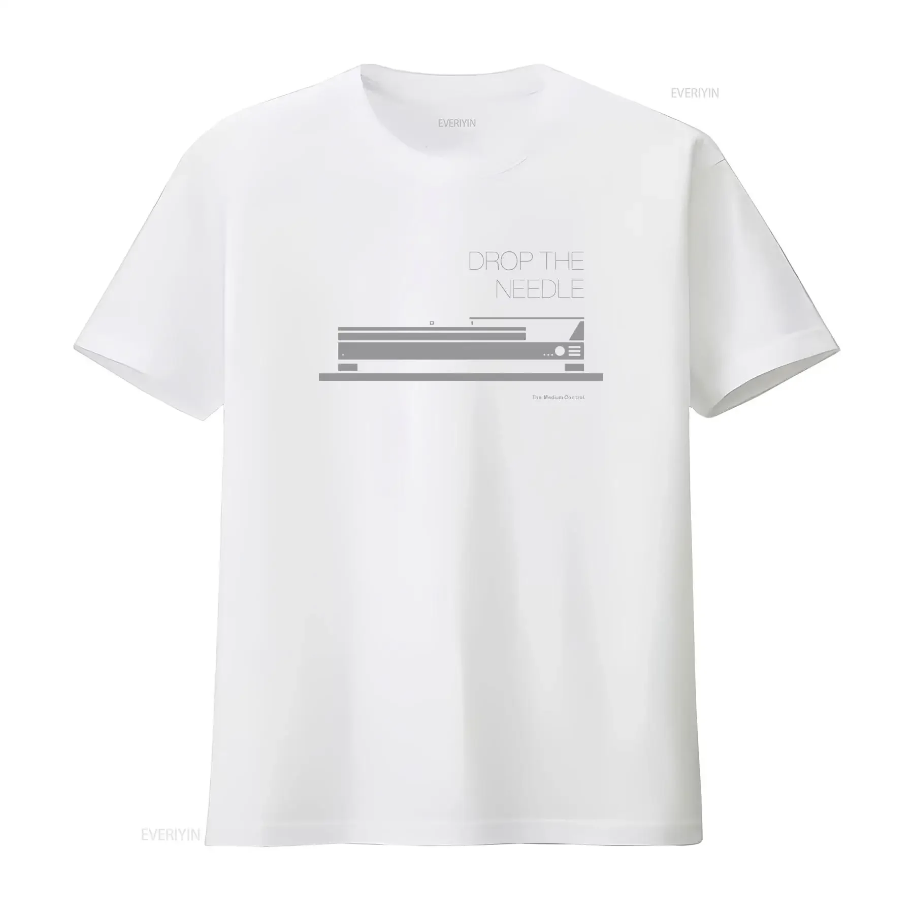 Turntable Men T Shirt Drop the Needle DJ Music Dieter Rams Mid Century for Husband Boyfriend vintage Washed Casual streetwear - view 4
