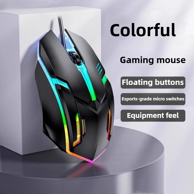 

X1 Wired USB Mouse with RGB Lighting – Compatible with Laptop, Desktop, PC – Ideal for Office, Gaming & Esports