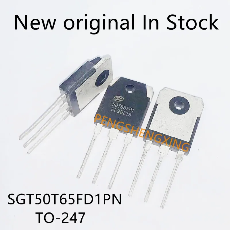 5ชิ้น/ล็อต50T65FD1 SGT50T65FD1PN IGBT 50A 650V TO-3P จุดขายร้อนคุณภาพ100%
