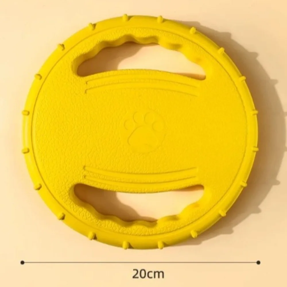 New EVA Dog Ring Fetch Interactive Dog Training Tools Chew-Resistant Throwing Catching Pet Pull Ring Outdoor Use