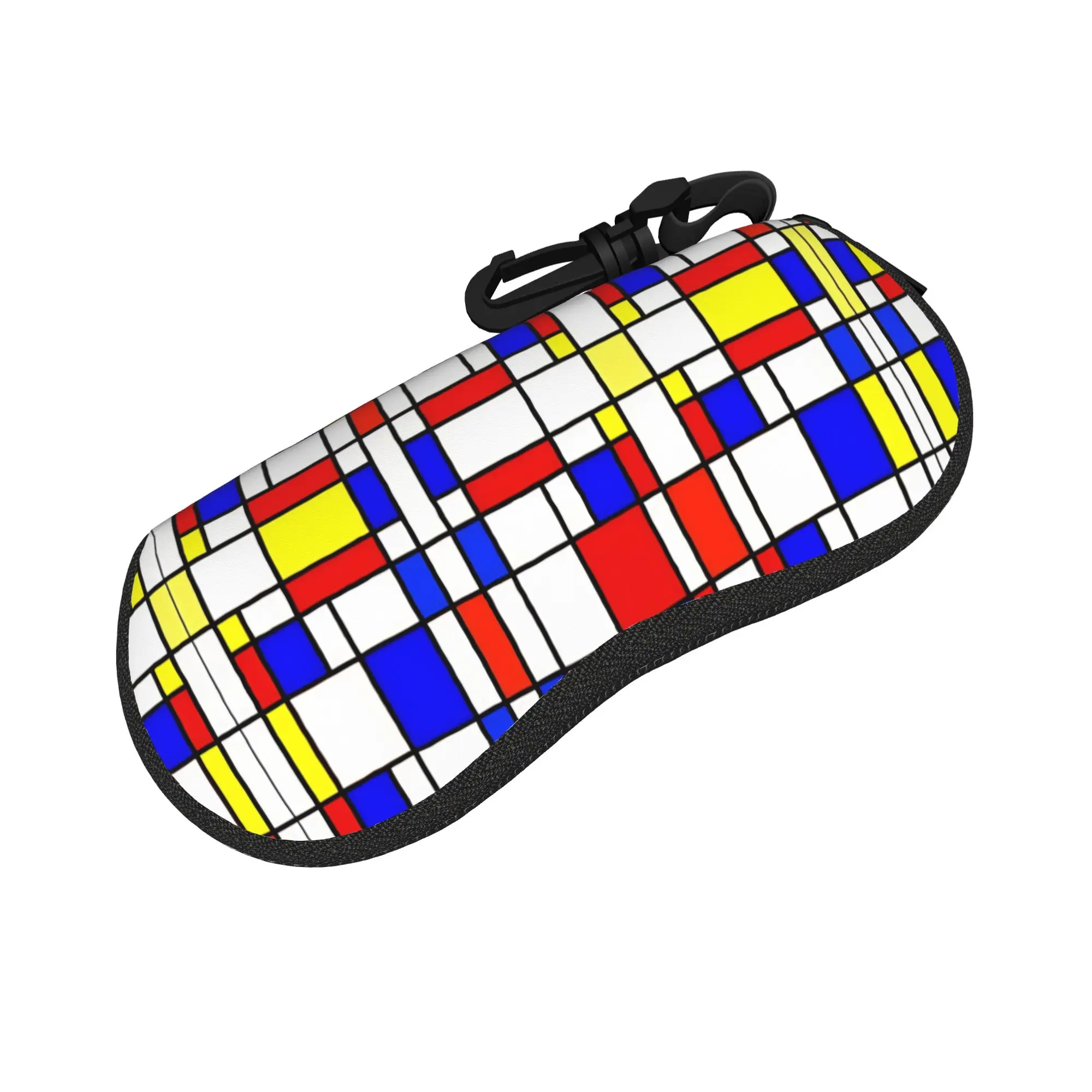 Harajuku Cartoon Glasses Case  Piet Mondrian De Stijl Merch  Box  Glasses Storage Box Cartoon Eye Contacts Case
