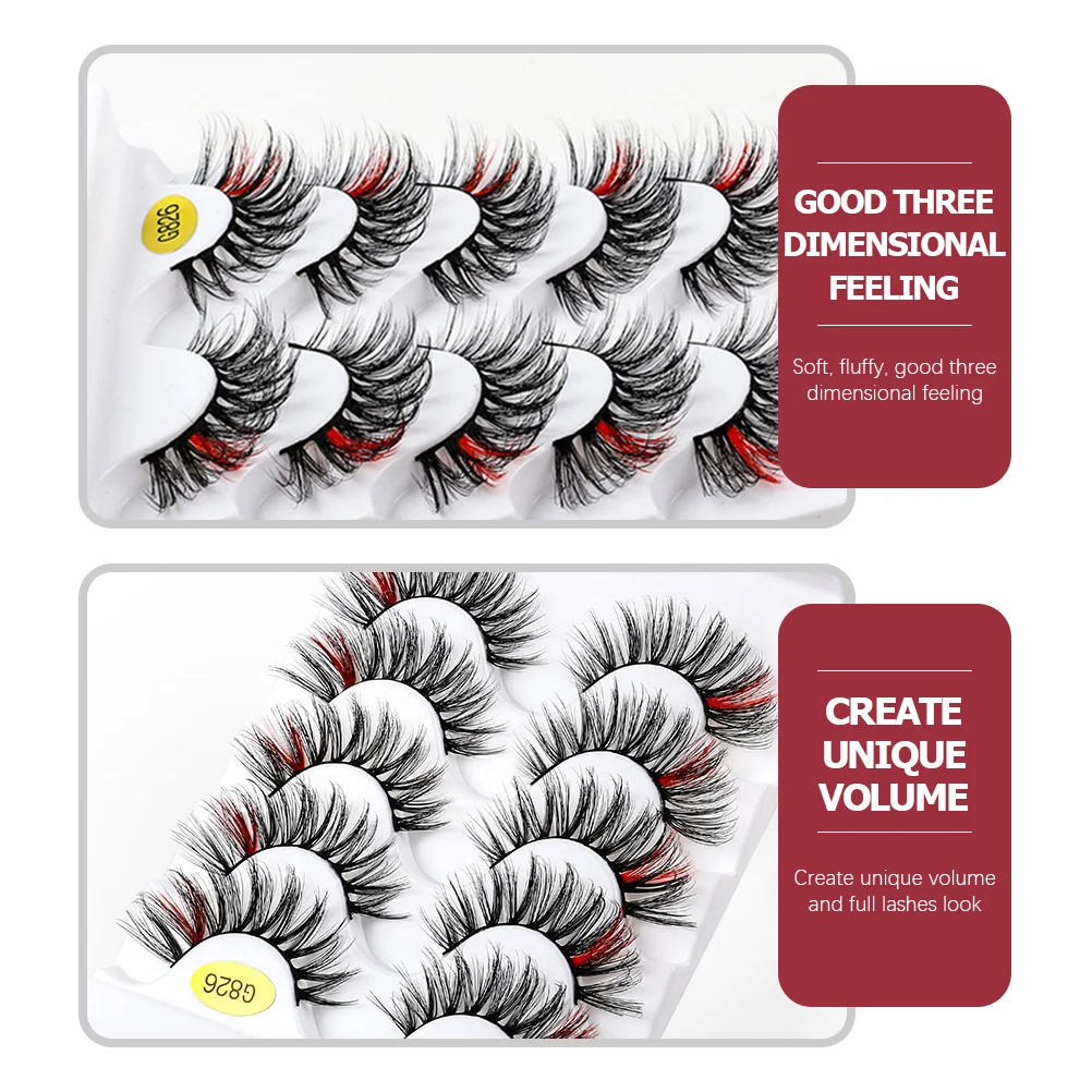 5 Pairs Fake Eyelashes Artificial Makeup European and American False Party Imitation Simulation