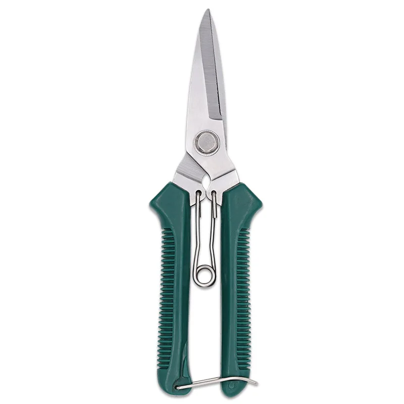 Straight Head Pruning Shears Non-slip HandleStainless Steel Outils Manuels Household Bonsai Garden Scissors Pruing Shear