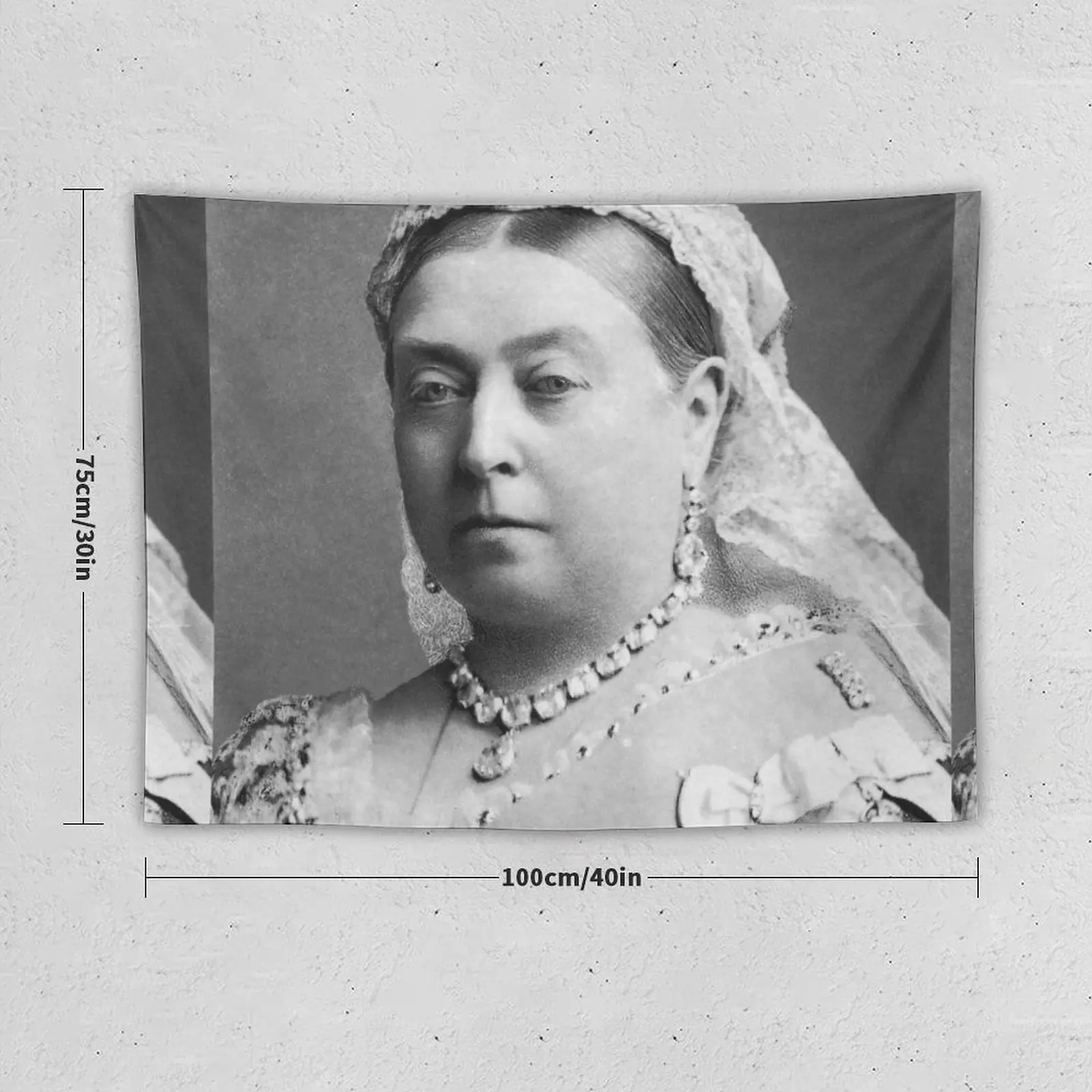 Queen Victoria, of England Tapestry Room Decoration Aesthetic Aesthetic Room Decoration On The Wall Tapestry