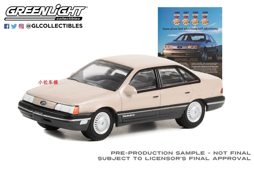 Greenlight 1:64 Retro Ad Car Series 8 - 1989 Ford Taurus 39110-E #1