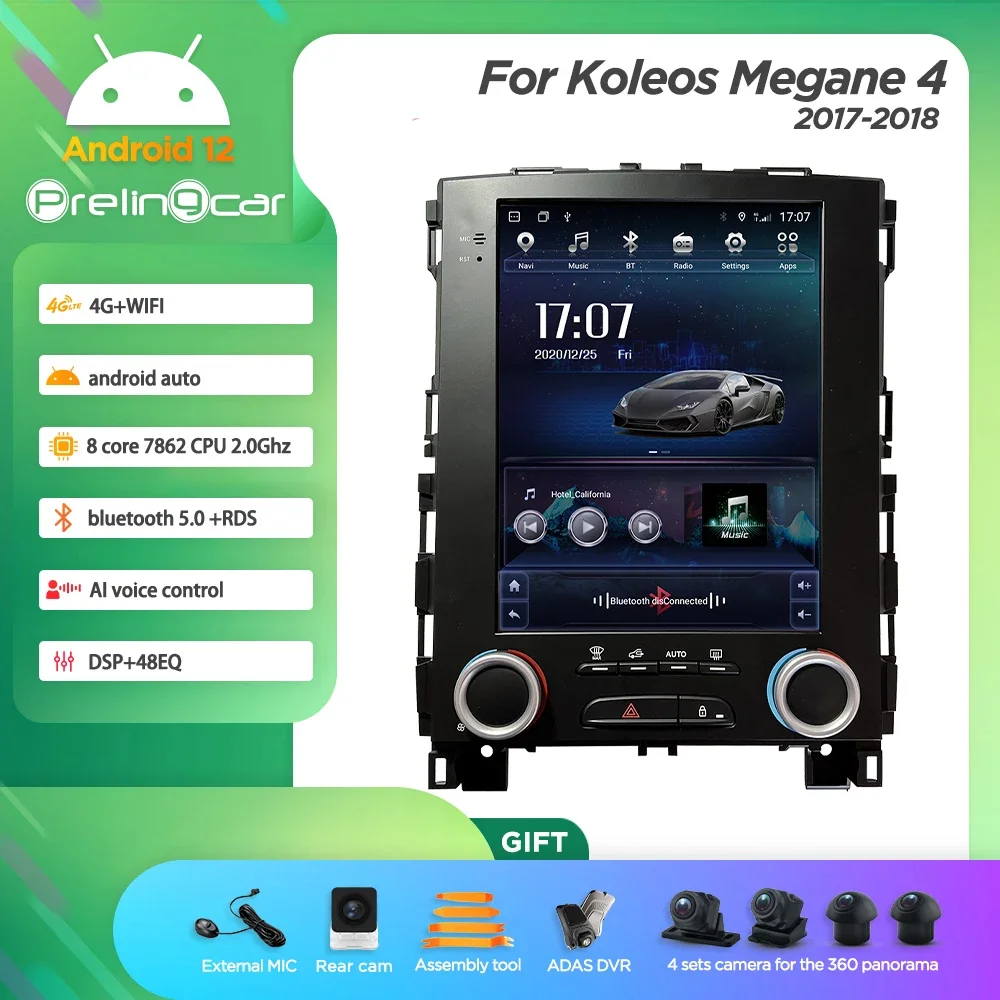 Android 12 para Carros Koleos Megane 4 2017-2018: Uma Atualização Essencial para o Sistema Multimídia