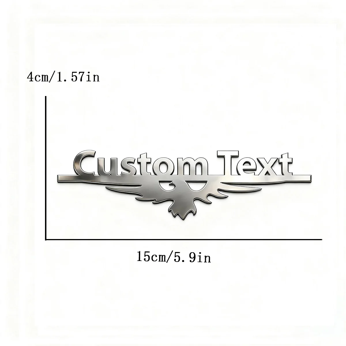 Cool Eagle Metal Car Styling Body Side Stickers Customization Trendy Flying Bird Men Punk Logo Badge Emblem Motorbike Accessorie view 6
