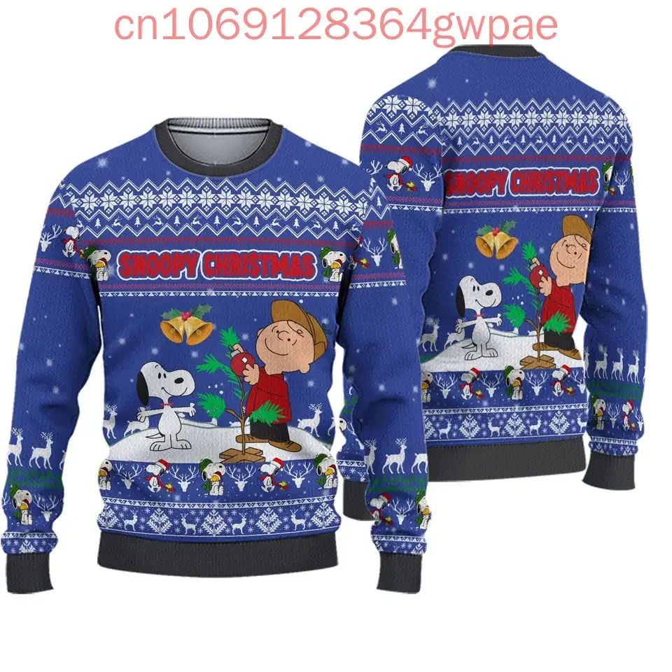 Peanut Snoopy Ugly Sweater Men's Womens 3d Sweater Tops Snoopy Charlie Ugly Christmas Sweater Anime Xmas Gifts Christmas Sweater