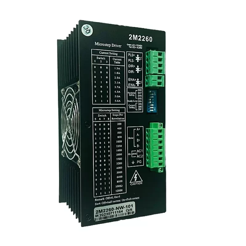 Jmc-ステッパーハイブリッドモータードライバー、2相ステップドライバー、2m2260-NW-101、80-220vac、5.6a、86、110に適合