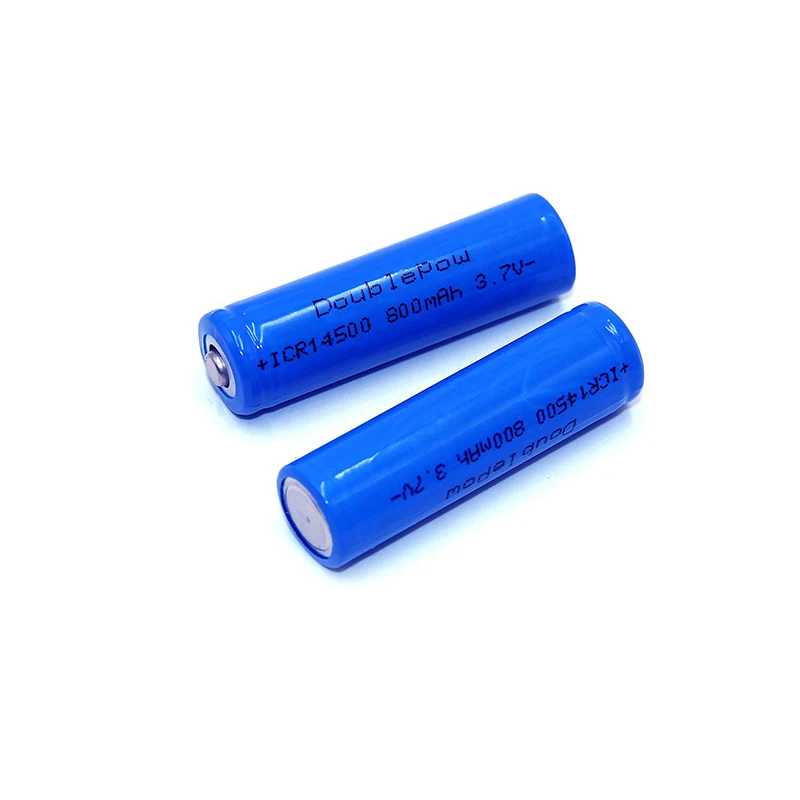 Adequate capacity 14500 800mAh 3.7V Li-ion Rechargeable Batteries AA Battery Lithium Cell for Led Flashlight Headlamps Torch