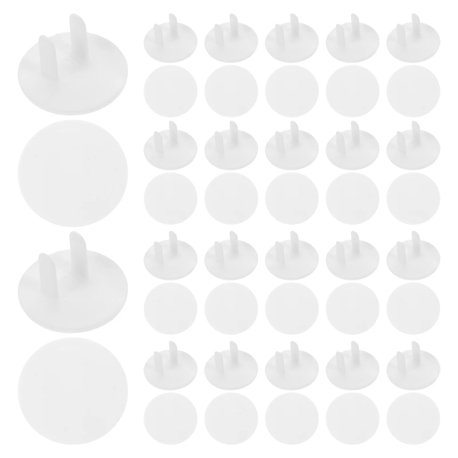 

50Pcs Baby Proofing Plug Covers Child Safety Outlet Protector Easy Install White Receptacle Cover Shock Prevention
