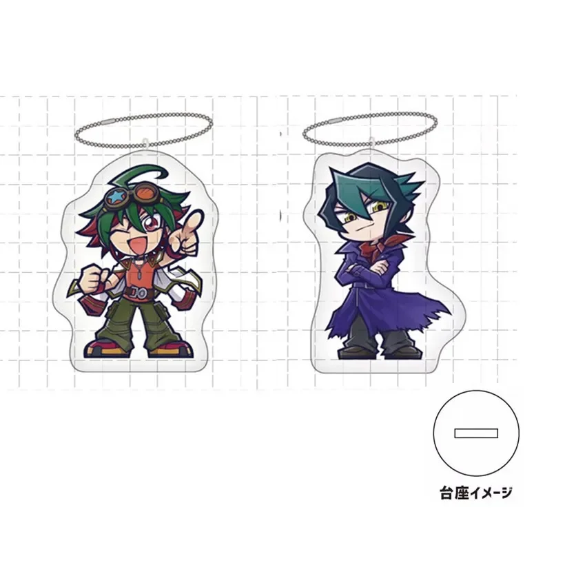 Game Yu-Gi-Oh! ARC-V Acrylic Stand Mini Figure Doll Anime YuGiOh Shun Kurosaki Yuya Sakaki Keychain Cosplay Keyring for Gift