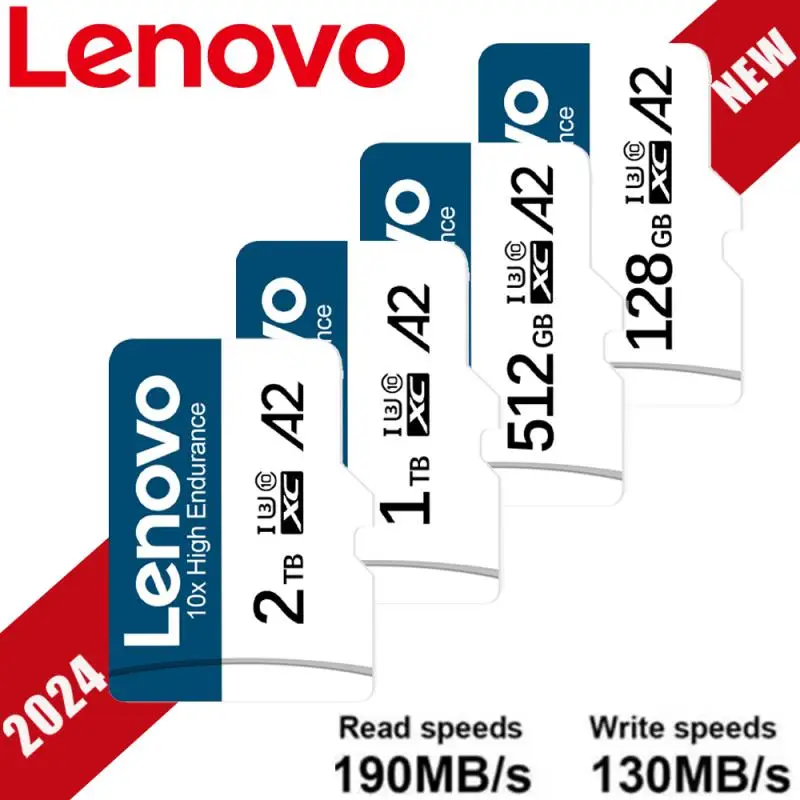 Lenovo Secure Digital Memory Card 128GB 64GB Camera SD Flash Memory Card 256GB For Digital SLR Camera Camcorder U3 Mini TF Card