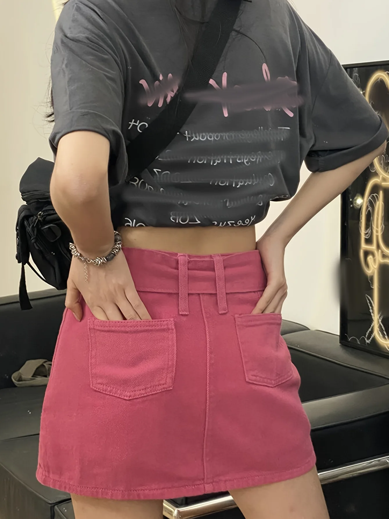 Cotton Stretchy High Waist Hot Chick Y2K Jean Shorts Woman Summer 2024 Casual Sweat With Pocket Zipper White Black Denim Shorts