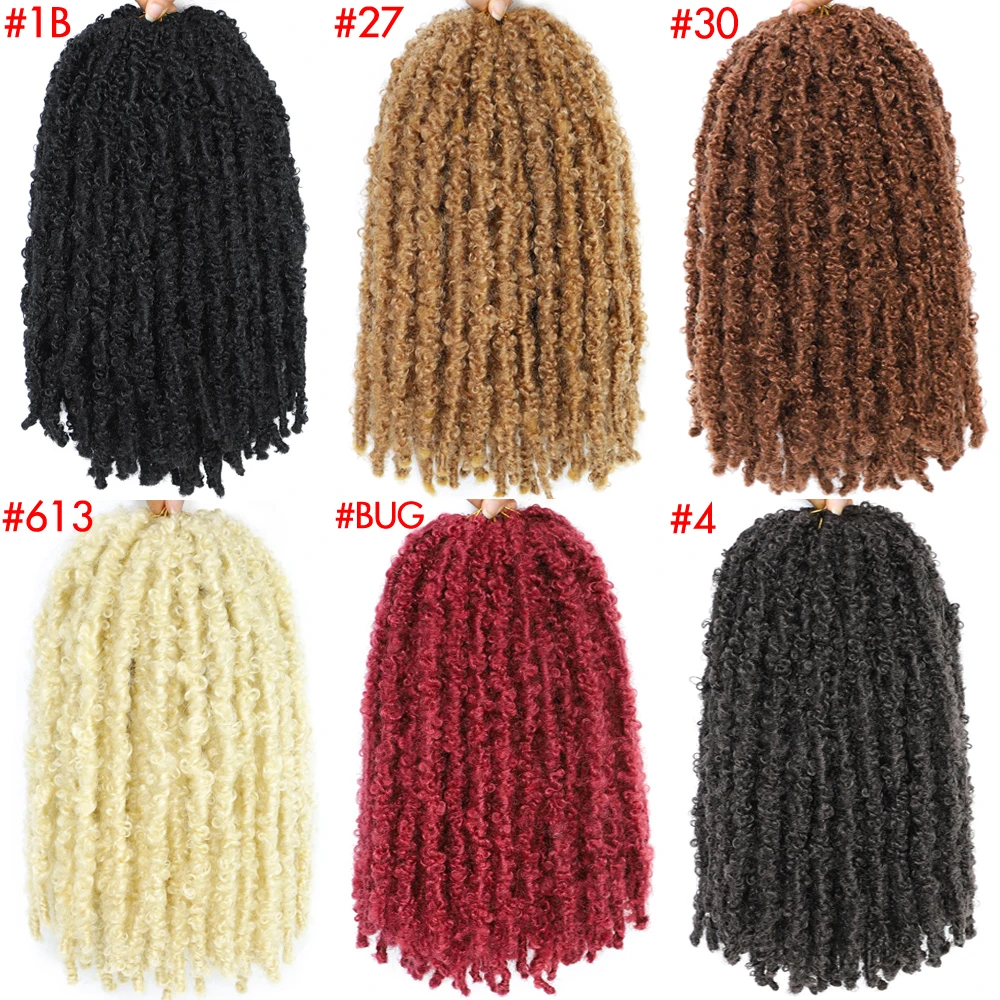 14 12 Inch Vlinder Faux Locs Gehaakt Haar Vlechten Pre Lused Distressed Godin Vlinder Soft Locs Crochets Vlechten Cheveux Lok