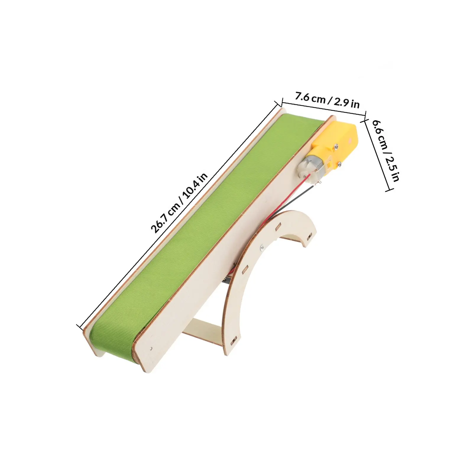 DIY Electric Conveyor Belt Small Stem Kits 3D Wooden Assembly Science Educational Supplies for Students Small DIY Conveyor Belt