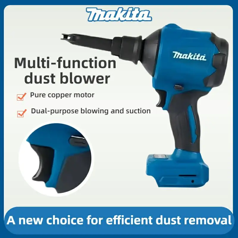 

Makita 18V Cordless Dust Blower DAS180 - High-Power Air Gun for Cleaning Narrow Spaces & Debris (bare tool)
