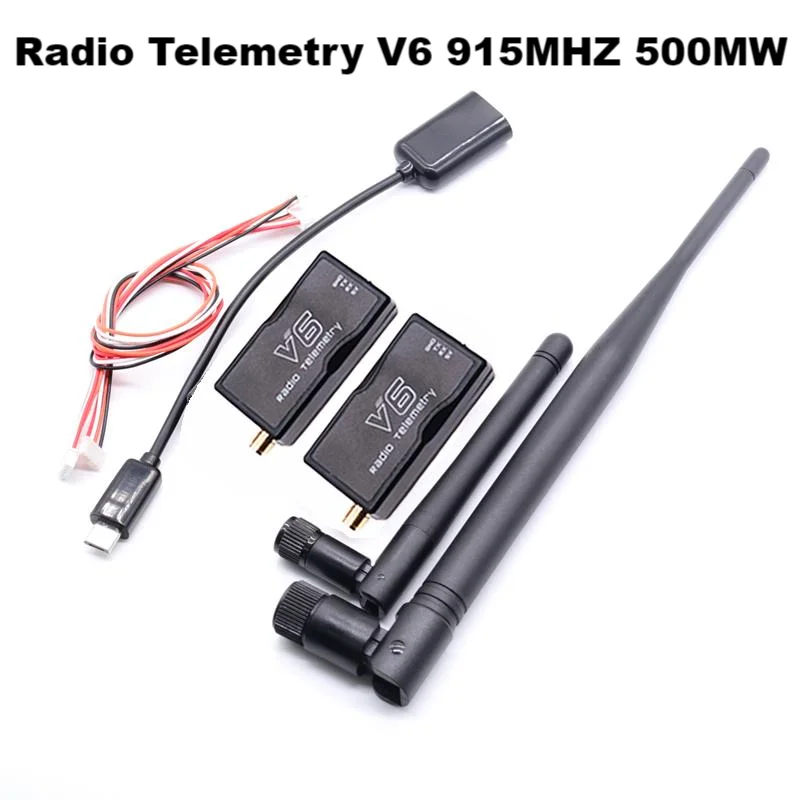 

3DR Radio Telemetry V6 433MHZ 915MHZ 100MW/500MW/1000MW Air and Ground Data Transmit Module with OTG cables for 6C PRO