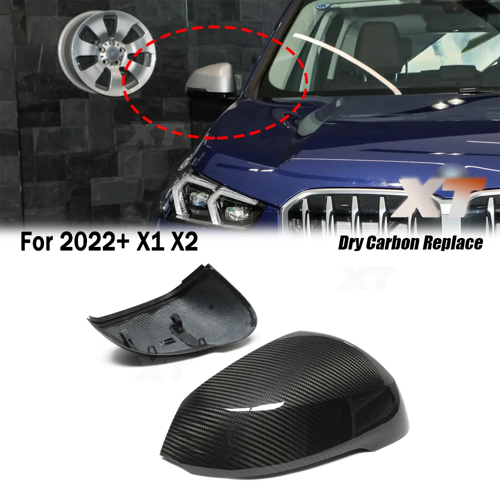 

For BMW 2023+ X1 U11 X2 U10 The 2 Series U06 Real Dry Carbon Fiber Side RearView Mirror Cover Replacement LHD car Only