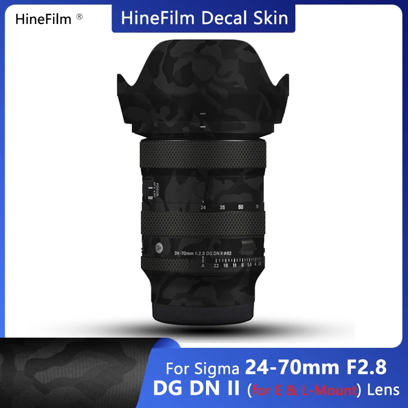 

Hinefilm for Sigma 24 70 II E Mount Lens Skin 24-70 F2.8 II Lens Wrap for Sigma 24-70mm F2.8 DG DN II Art Lens Sticker 2470ART