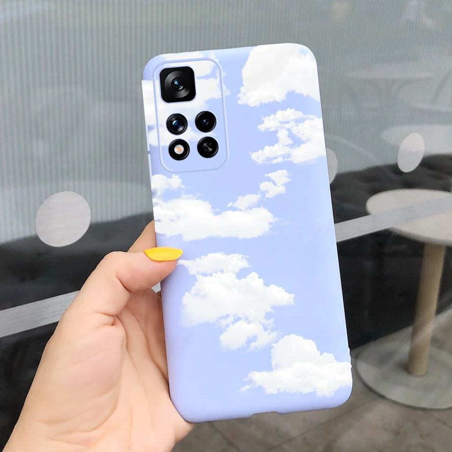 For Xiaomi Poco M4 Pro 5G Case Cute Cow Girl Flowers Soft Silicone Phone Case For Poco m4 pro PocoM4 Pro M 4 Coque Fundas Bumper