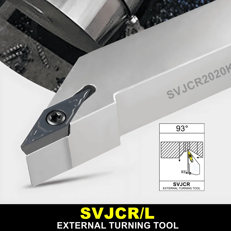 

High quality SVJCR2020K16 SVJCR SVJCL 1212H11 1616H11 2020K11 2525M11 1616H16 2525M16 External Turning Tool Holder Lathe Cutter