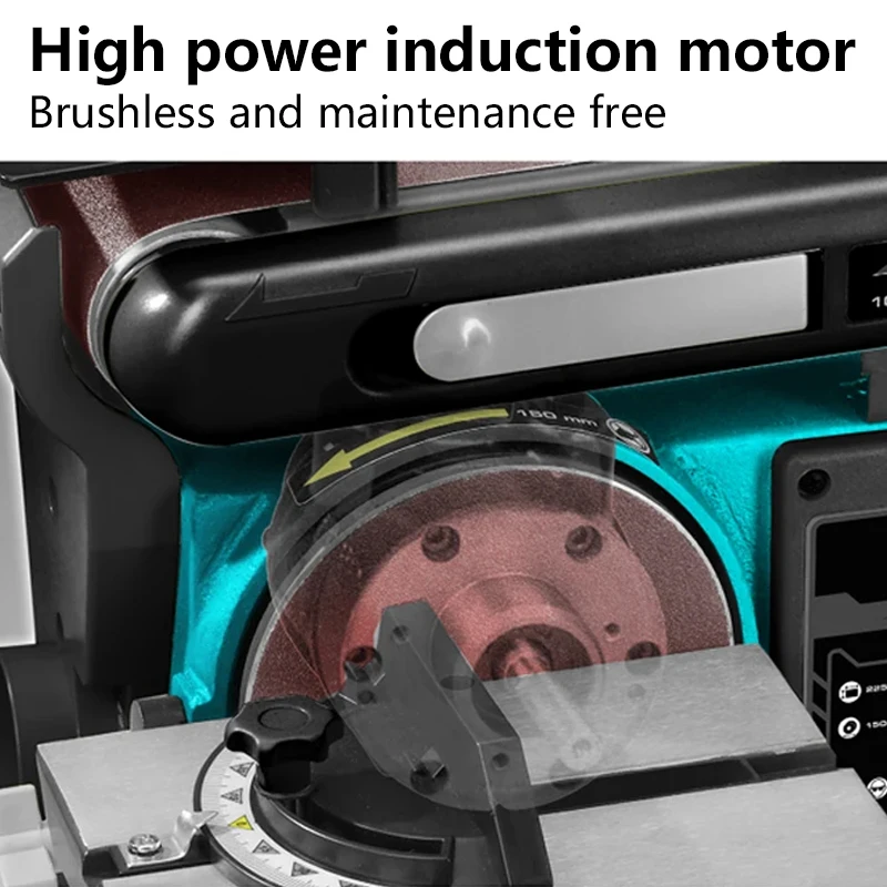 650W 220V Multifunctional Abrasive Belt Machine Desktop Electric Sanding Machine Sandpaper Machine Woodworking DIY Polishing