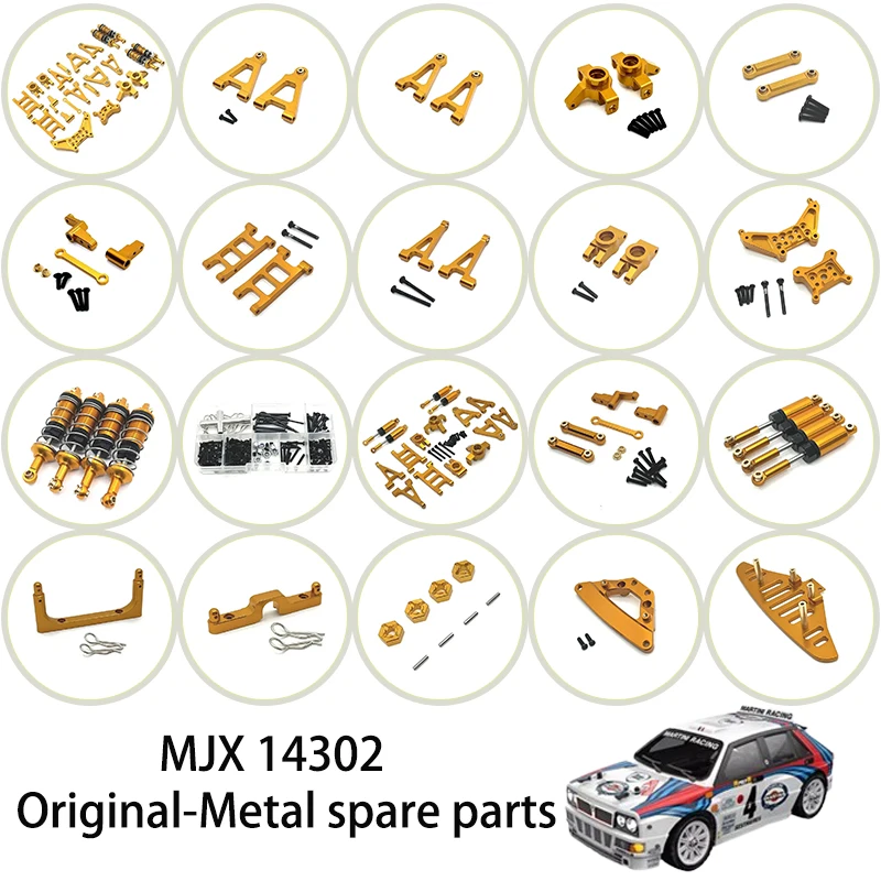 MJX 14301 14302 14303 RC Hyper Go 1/14 Upgrade Parts Metal Vulnerable Parts Set for  Rc Car CNC Aluminum Accessories