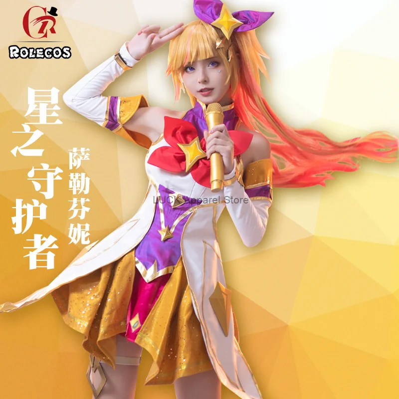 LOL League Of Legends Cosplay Star Guardian Salafeni Cosplay Suit Piano Girl Kasha Akali Cosplay Game Suit