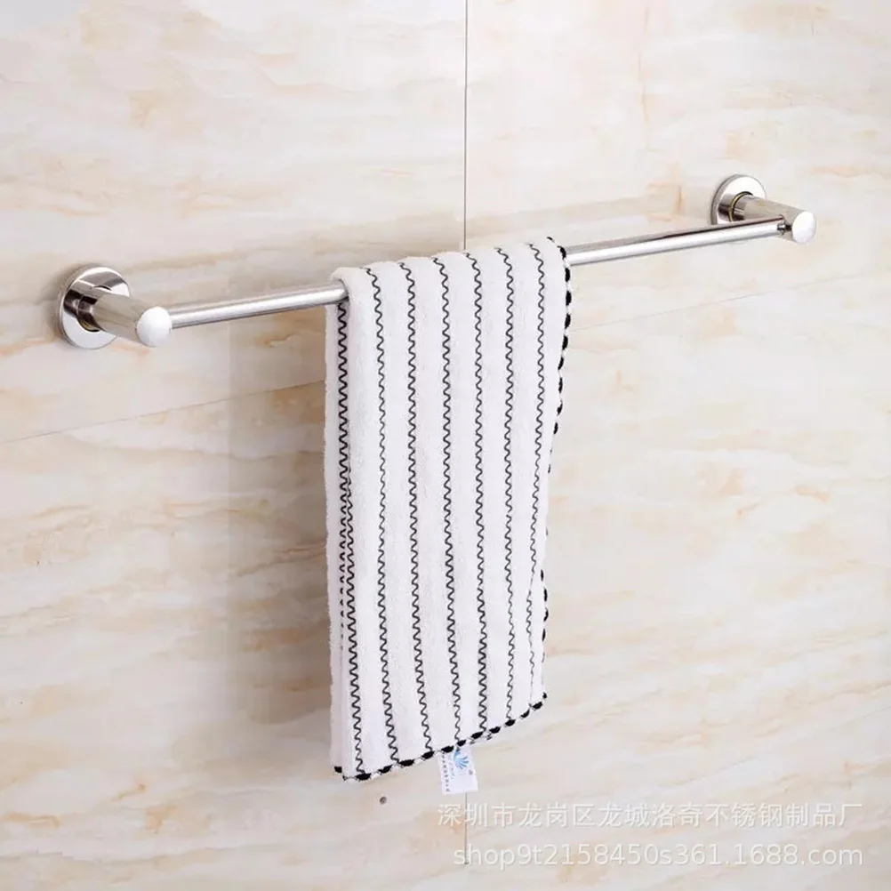 

50Cm Stainless Steel Rustproof Towel Rack Heavy Duty Bathroom Hanger for Towels Clothes Polished Finish Multi Functional Towel