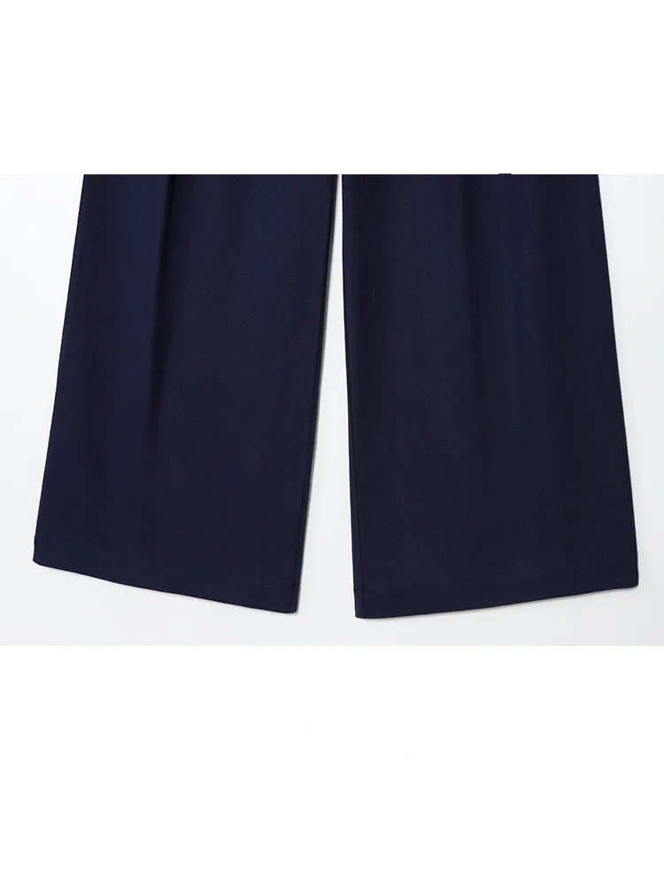 HH Vrouwen Sexy Mode Effen 2 Delige Set Flip Cover Ontwerp V-hals Mouwloos Vest + Chic Rits Geplooide Zak broek