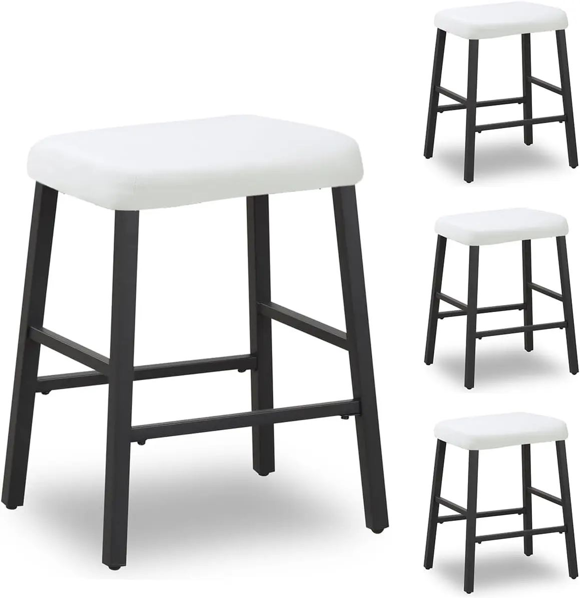 

Velvet Rec Vanity Stool Covers, Small Footstool Ottoman Covers Pa Of 4 ()