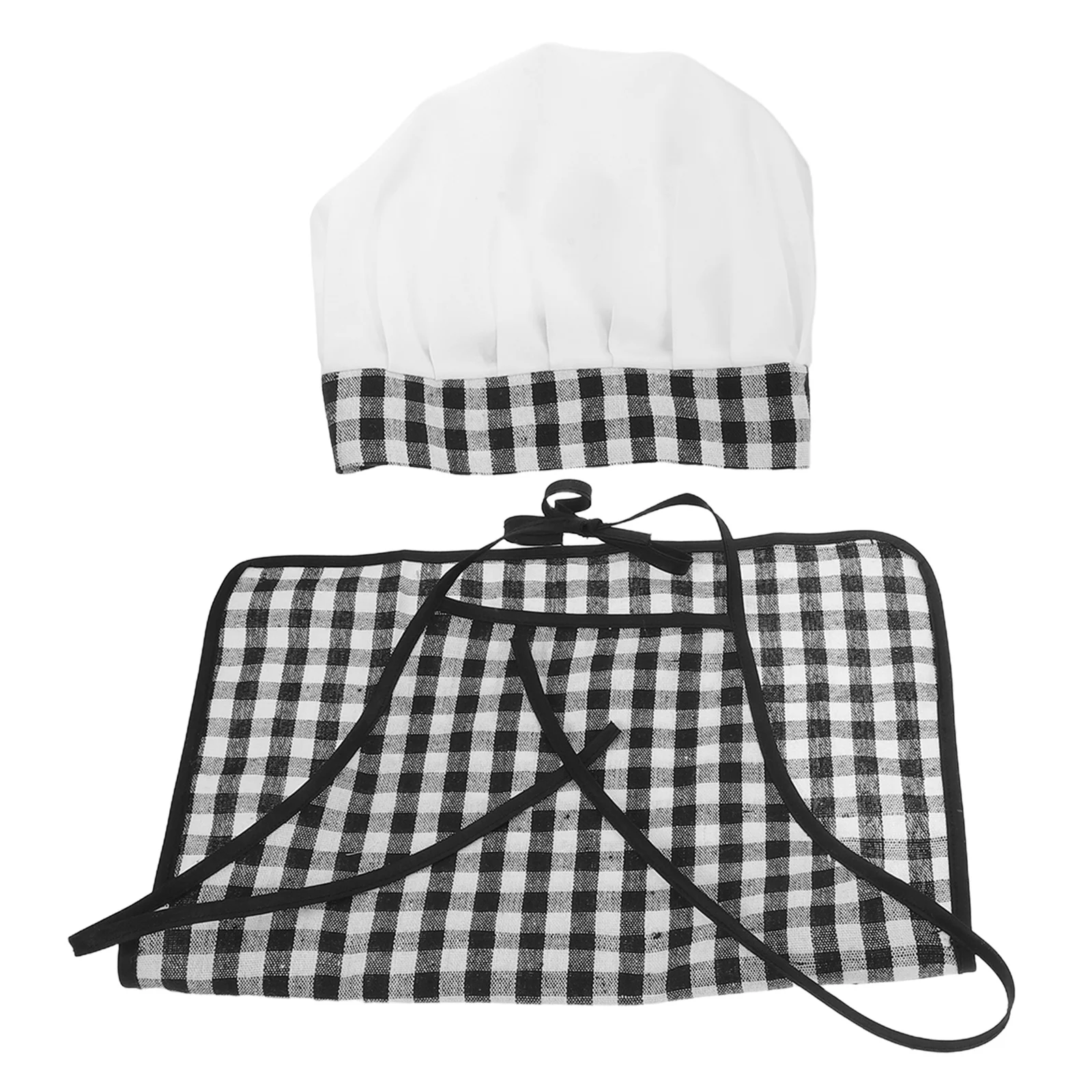 

1Set Toddler Chef Outfit 3-12 Months Baby Apron Chef Hat Newborn Photo Shoot Cooking Play Child Apron Baker Outfit for Baby