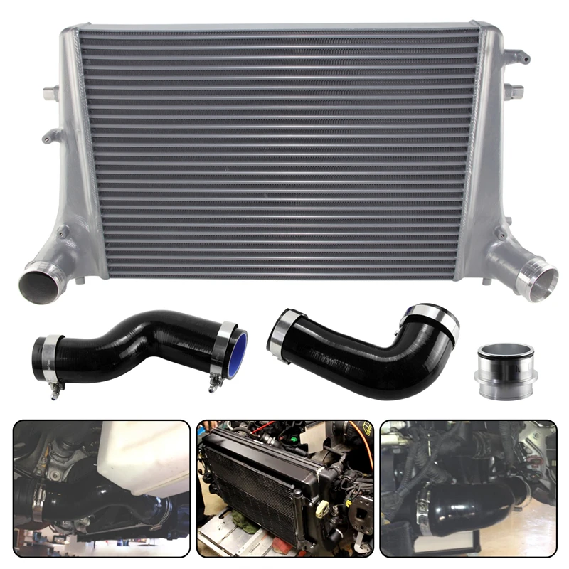 Ladeluftkühler-Kit passt für VW Golf Passat Jetta Skoda Octavia/hervorragende Audi A3/TT Sitz Leon 1.6/2,0 tdi rot/blau/schwarz