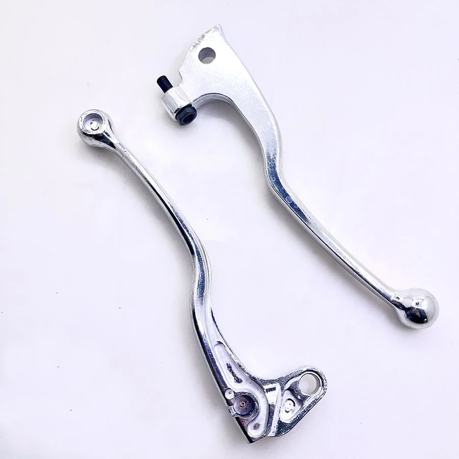2PCS Chrome Motorcycle Handle Clutch Brake Levers For Yamaha DT125 TW200 XT225 YZ80 YZ125 TDR240 WR200 XT/TT 600 XT350 TTR250