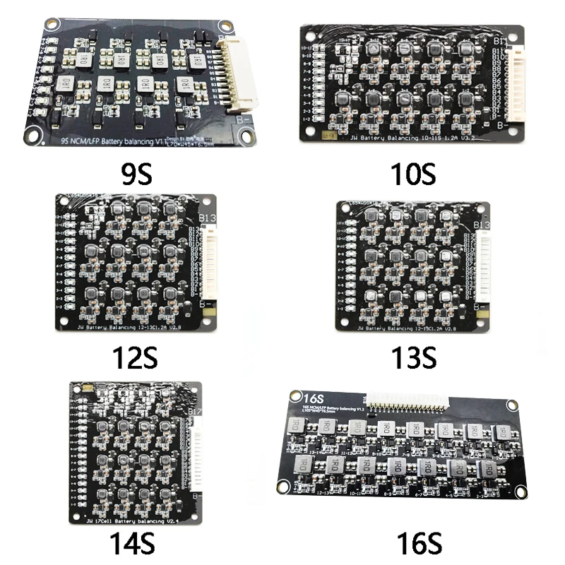 BMS 1.2A 2S 3S 4S 5S 6S 7S 8S 10S 11S 12S 13S 14S 16S 17S For Li-ion Lipo Lifepo4 LFP Lithium Battery Active Equalizer Balancer