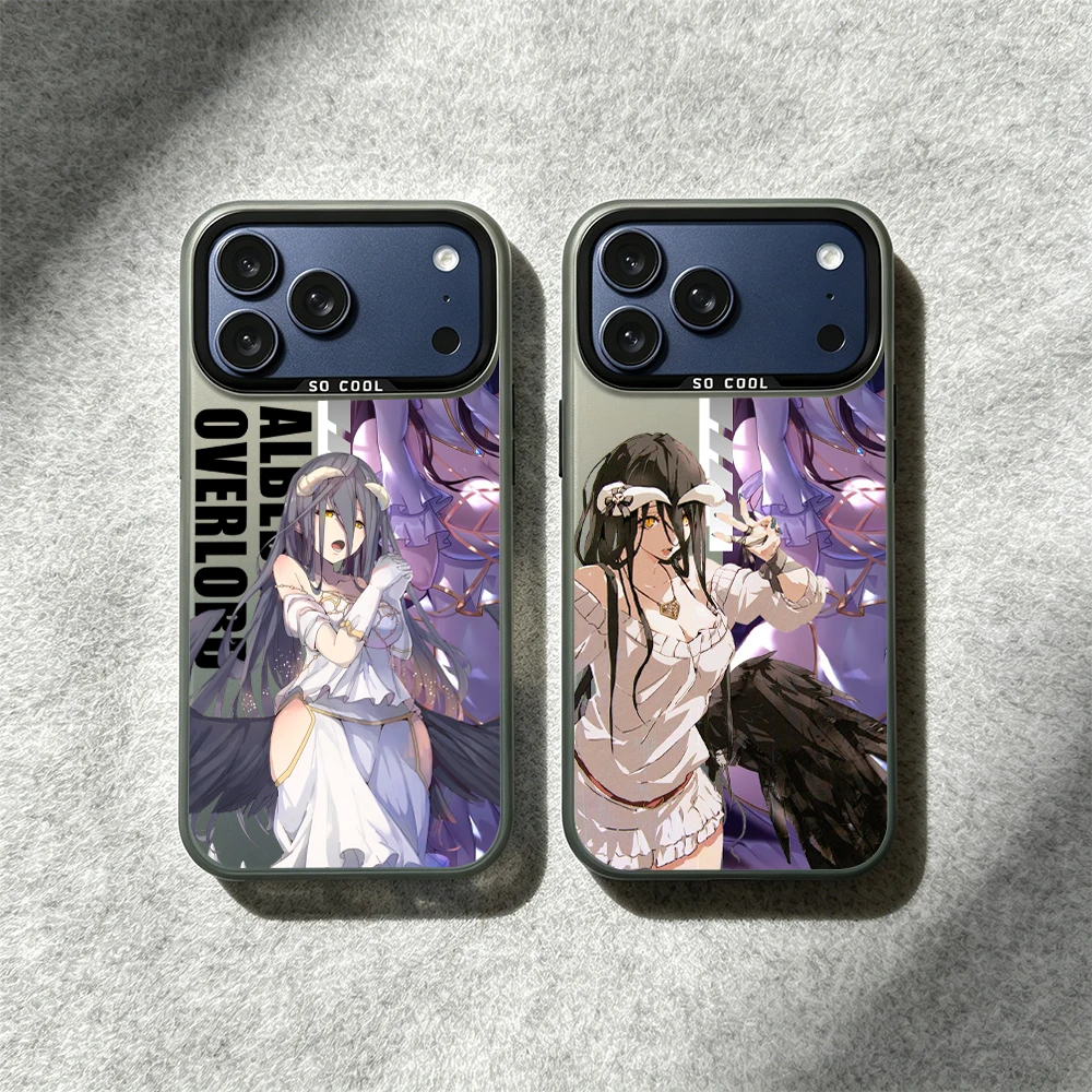 Anime AlbedoS OverlordS Phone Case For Xiaomi Redmi A7 15 15C 14C 13C 12C 13 12 10 A2 A3 A5 9T 9A K60 K40 Pro 4G 5G Back Cover