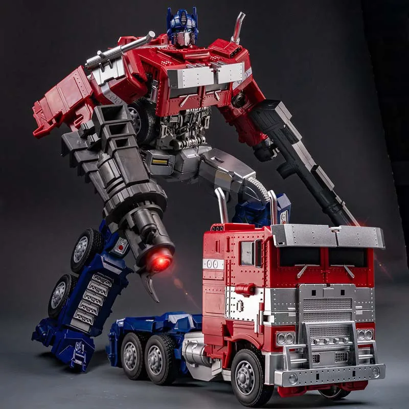 Jouet de voiture robot de transformation de figurines d'anime, Optimus Prim, Bumblebee, chef-d 'œuvre Megatron, cadeau d'anniversaire pour garçon, modèle de décoration de bureau