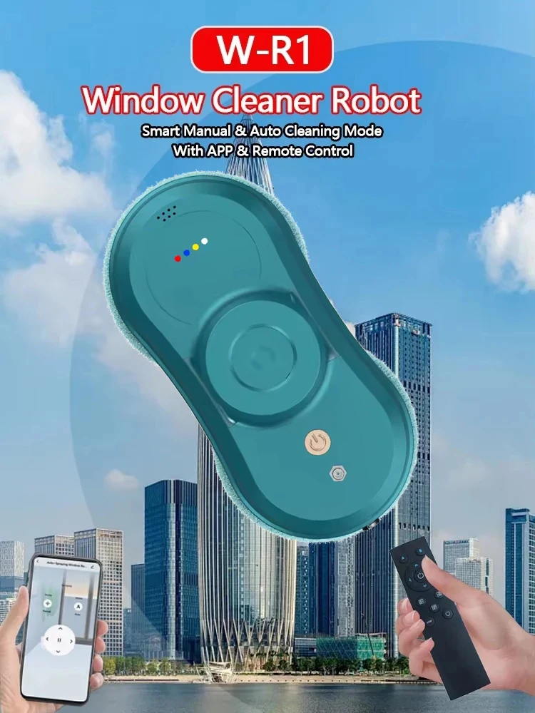 Purerobo Roboter-Fensterreiniger, 2600Pa Saugkraft, Ein Super-Reinigungsroboter für große Fenster, Intelligenter Fensterreinigungsroboter W-R1 für Zuhause – Detail 2
