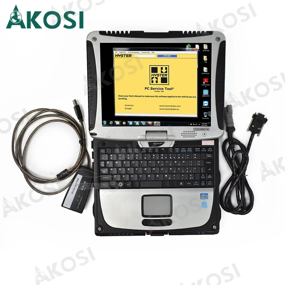 V5.3 for hyster yale forklift truck diagnostic scanner Yale PC Service Tool Ifak CAN USB Interface tool with T420 laptop